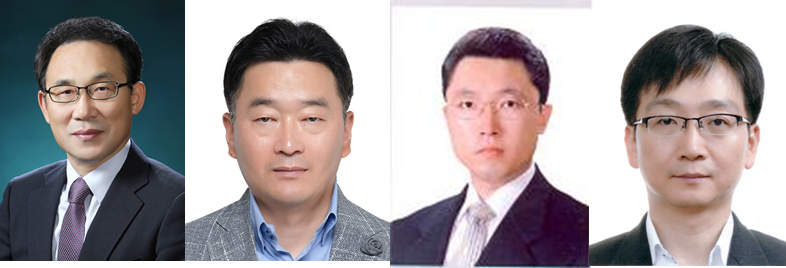 고위직 승진자. 왼쪽부터 김재철, 김대원, 장일현, 심욱기.