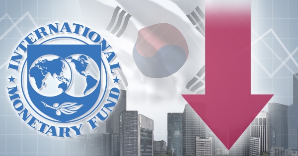 국제통화기금(IMF)이 올해 한국의 경제성쟝률 전망치를 –1.2%로 낮췄다./사진=연합뉴스